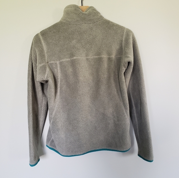 Patagonia ReTool Gray Polartec Fleece Sweater Quarter Tsnap Pullover Size Small - Picture 3 of 6